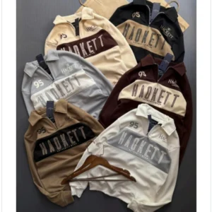 Men’s Colorblock Quarter-Zip Sweatshirt DES-Hd 163 (24 Pcs Set)