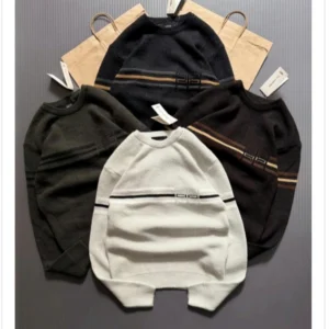 Men’s Minimal Double Stripe Sweatshirt DES-Hd 168 (12 Pcs Set)