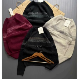 Men’s Textured Pattern Winter Pullover DES-Hd 169 (12 Pcs Set)