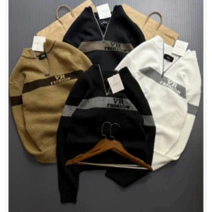 Men’s Half-Zip Fashion Knitwear DES-Hd 171 (12 Pcs Set)
