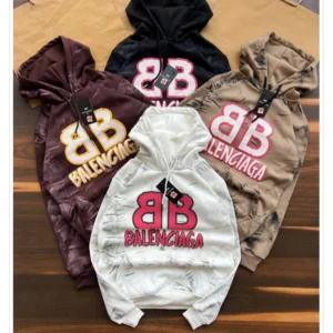 Men’s Acid Wash Balenciaga Hoodie DES-Hd 176 (16 Pcs Set)