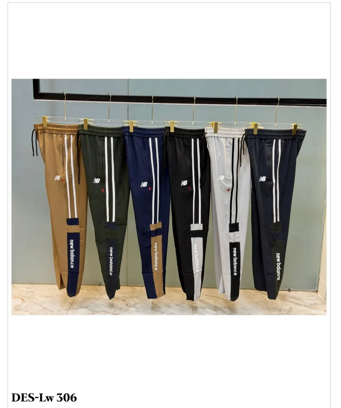 Men's Side Label Track Pant DES-Lw 306 (18 Pcs Set)