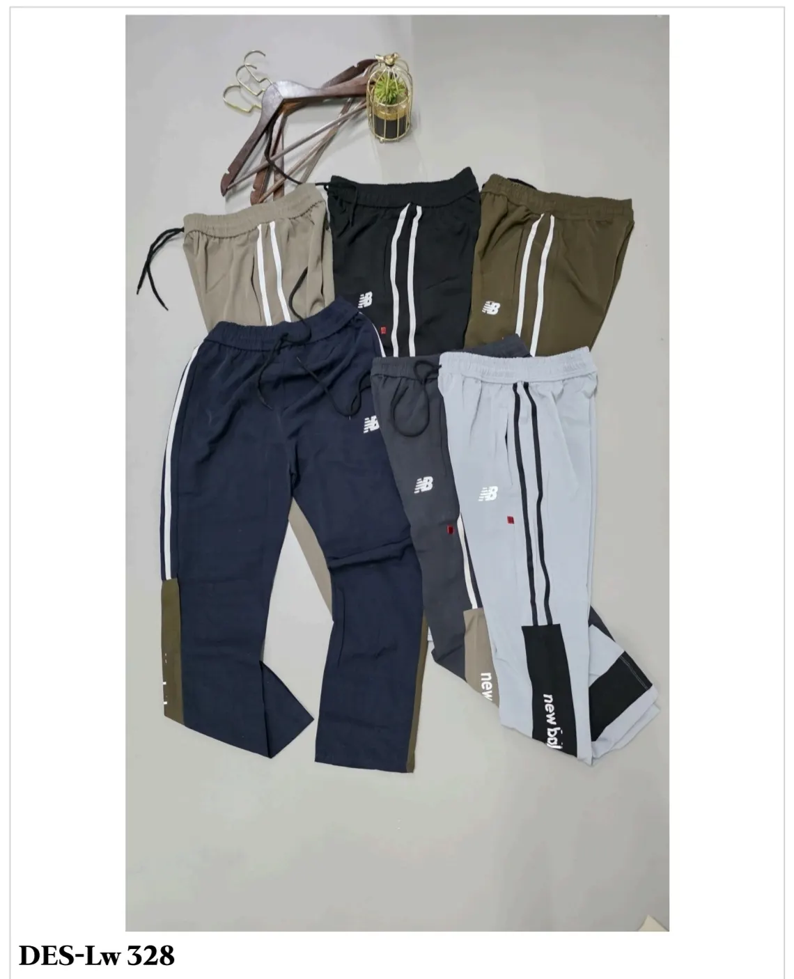 Men's Side Tape Track Pant DES-Lw 328 (18 Pcs Set)
