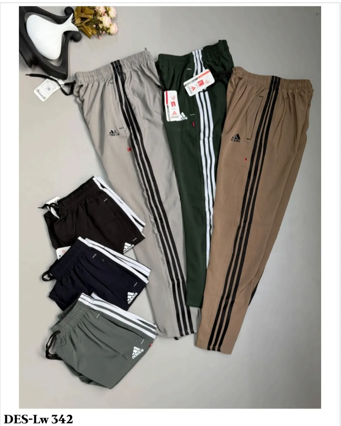 Men's 3-Stripe Track Pant DES-Lw 342 (18 Pcs Set)