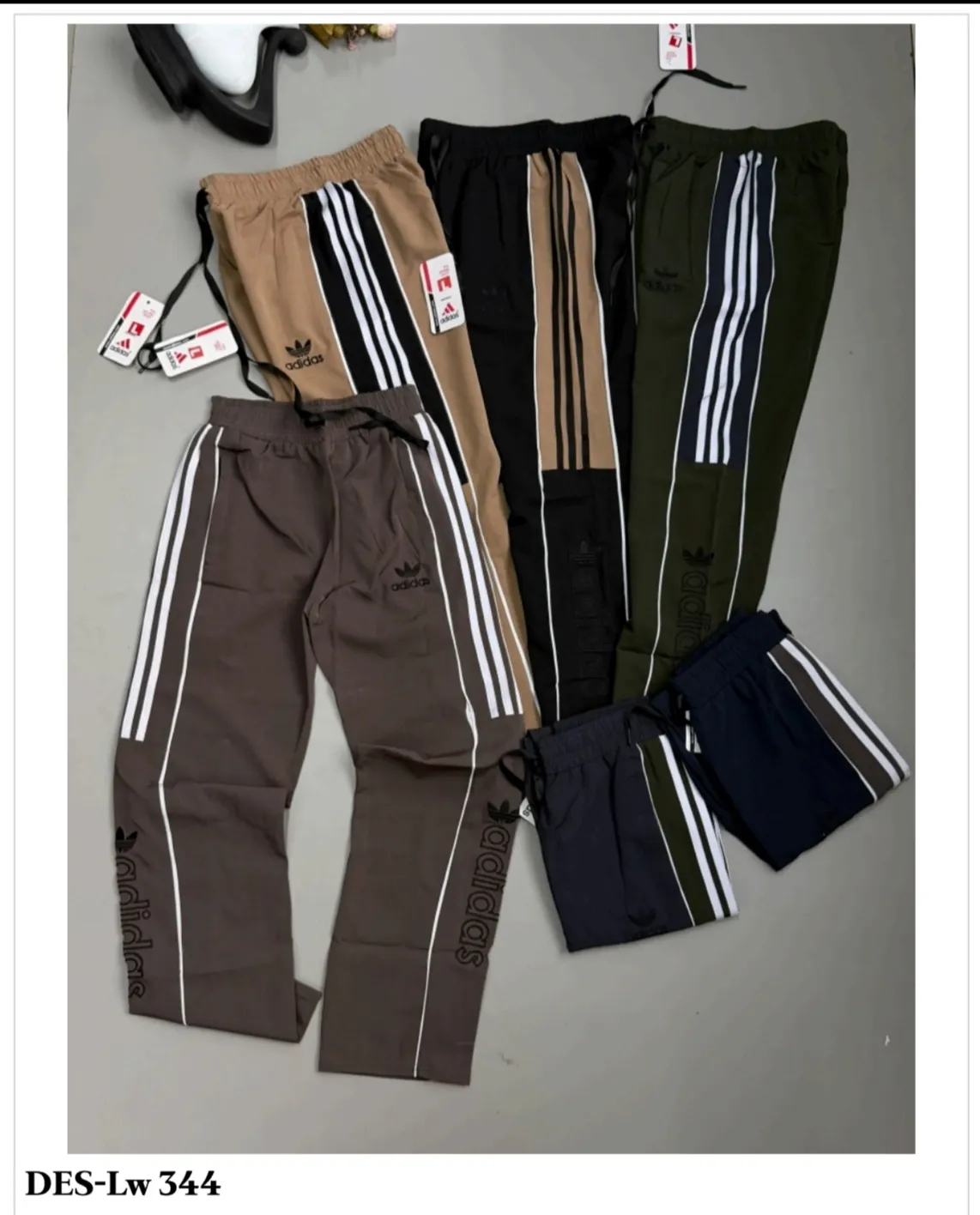 Men's Double Stripe Lower DES-Lw 344 (18 Pcs Set)