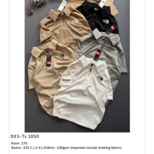 Men’s Circular Knitting T-Shirt DES-TS-1050 (18 Pcs Set)
