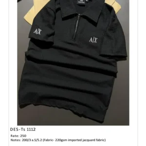 Men’s A|X Armani Exchange Jacquard T-Shirt DES-TS-1112 (12 Pcs Set)