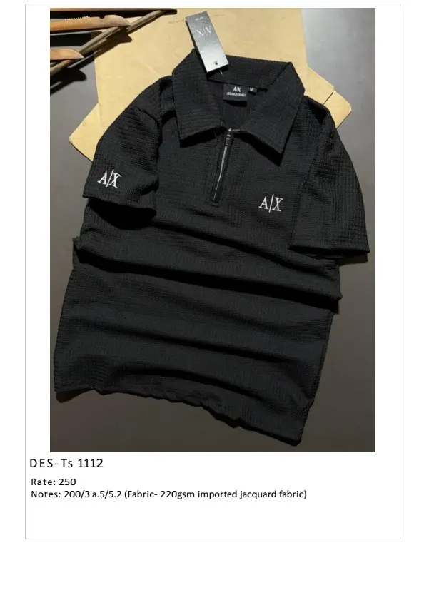 Men's A|X Armani Exchange Jacquard T-Shirt DES-TS-1112 (12 Pcs Set)