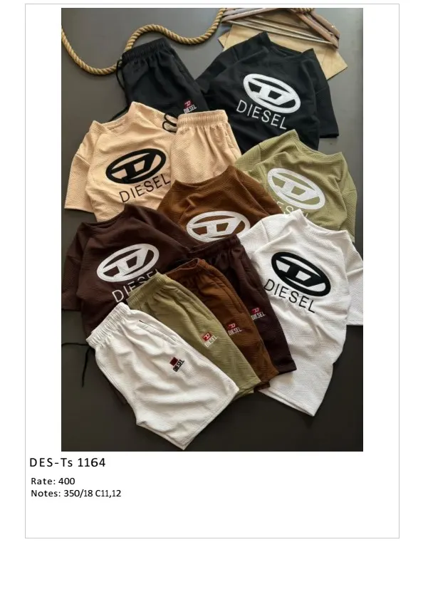 Men's Diesel Co-Ord Set DES-TS-1164 (18 Pcs Set)