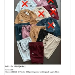 Men’s Adidas Polo Co-Ord Set DES-TS-1297 (18 Pcs Set)