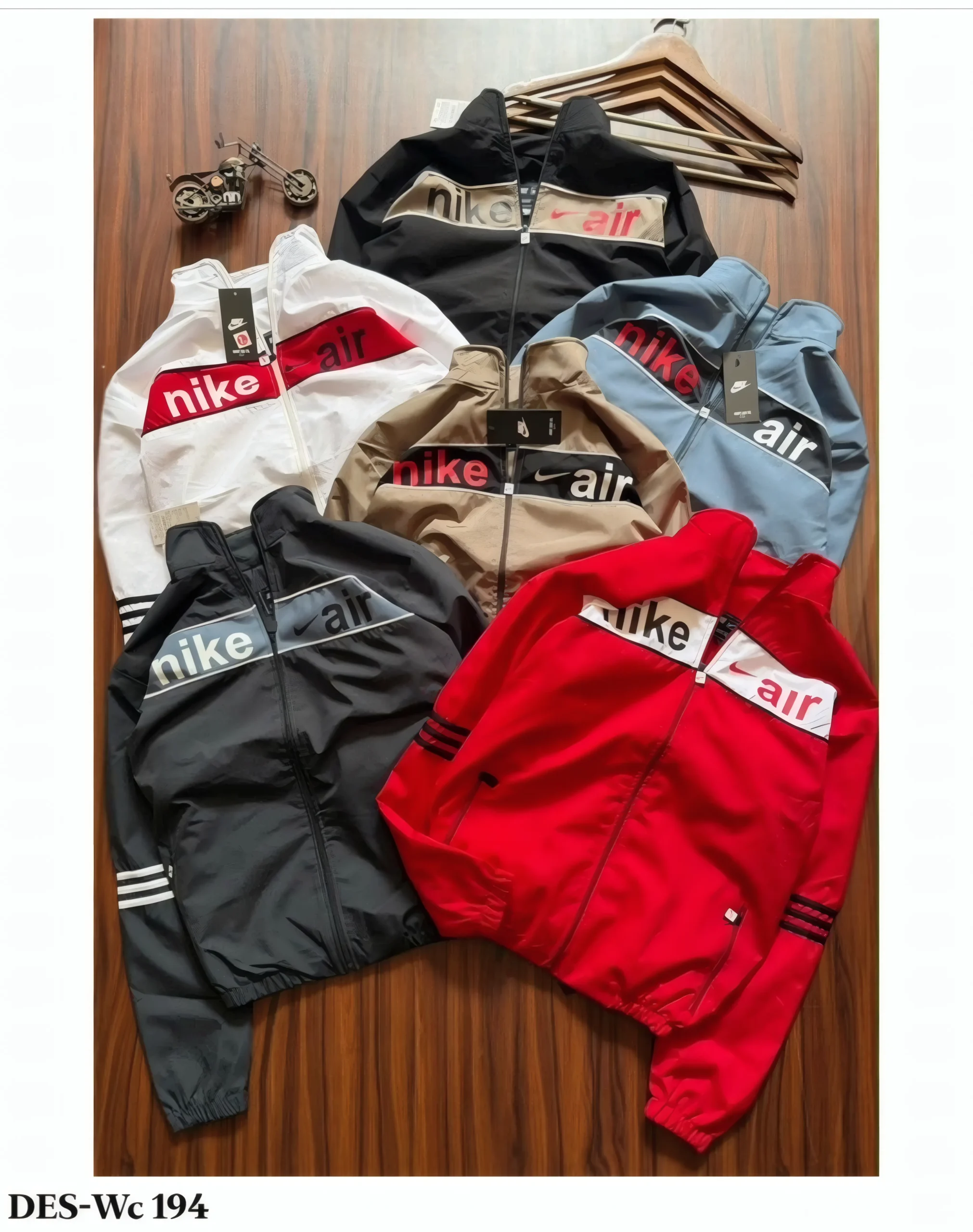 Men's Nike Air Style Windcheater Jacket - DES-WC 194 (MOQ: 18 Pcs Set)