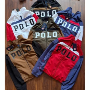 Men’s Polo Printed Windcheater Jacket – DES-WC 206 (MOQ: 18 Pcs Set)